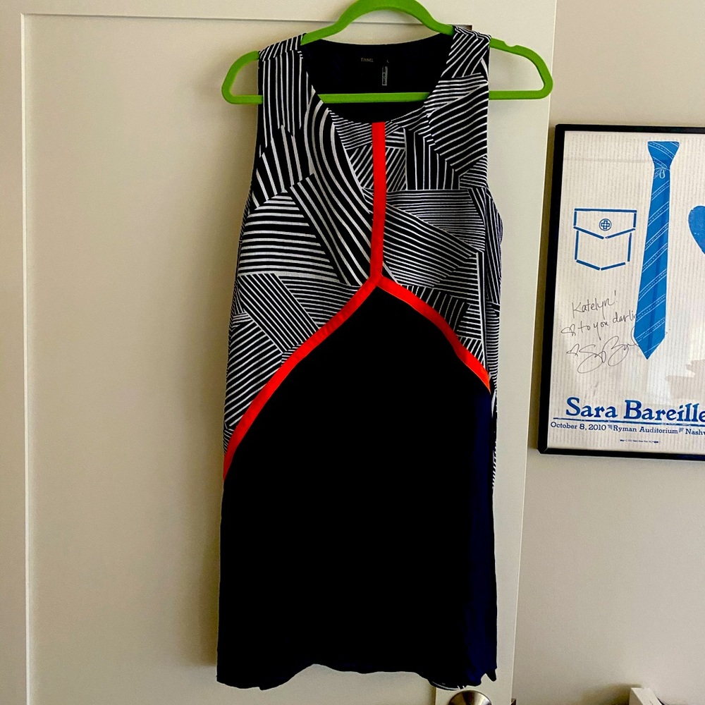 THML navy summer dress size L